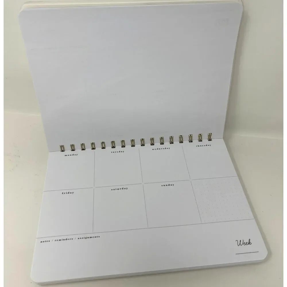 Weekly Planner Hardover Blank Book